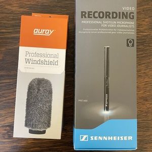 Sennheiser MKE 600 Shotgun Microphone With Auray Windshield